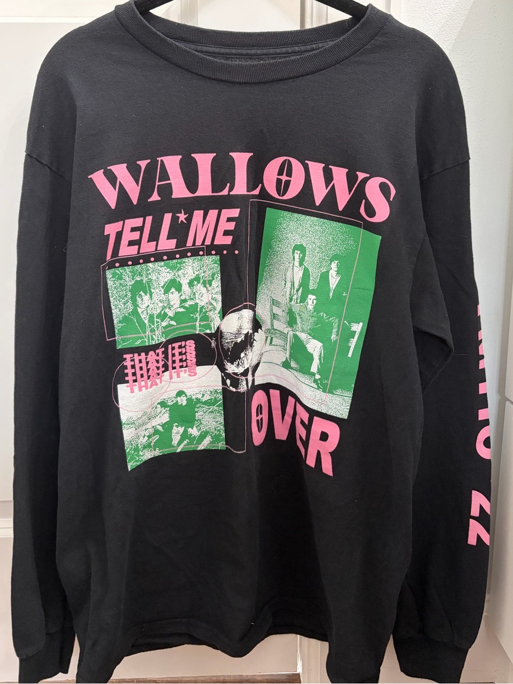 Wallows Tell Me That Its Over Graphic Black Long-Sleeve